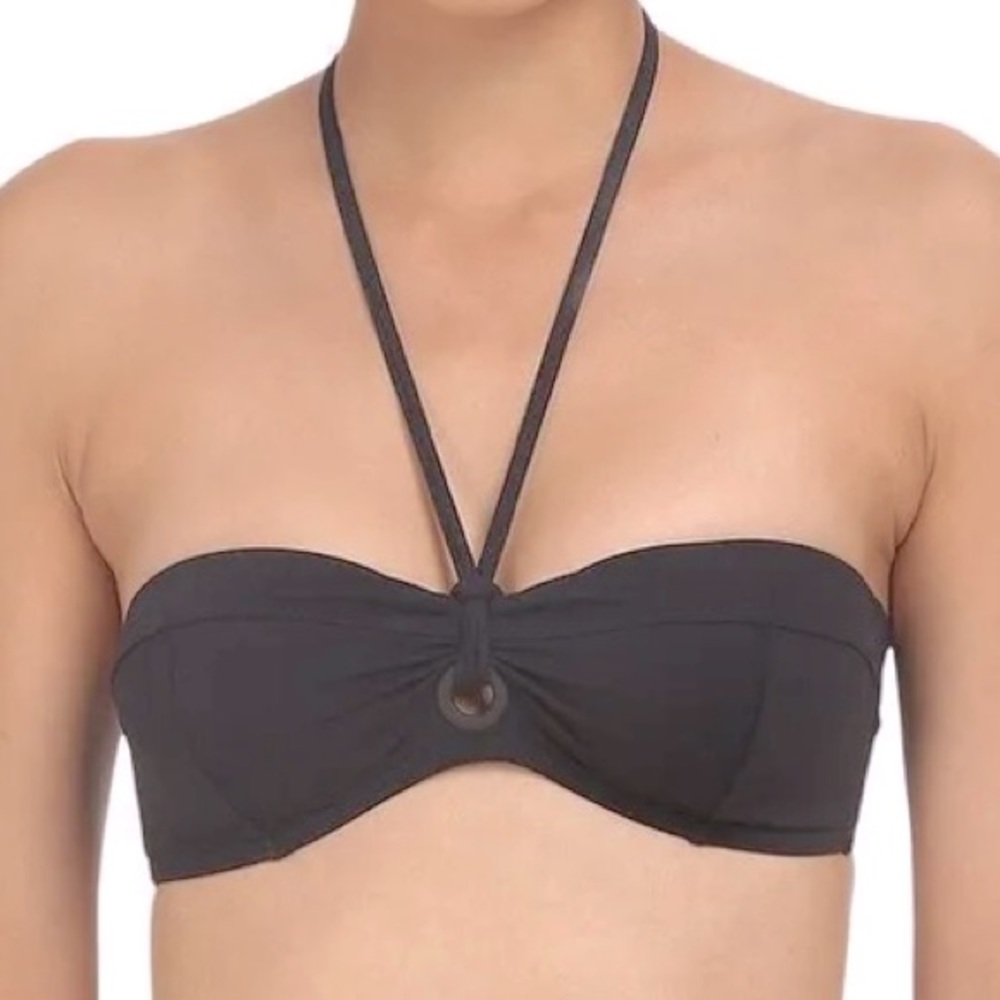Proenza Schouler Black Grommet Bikini top